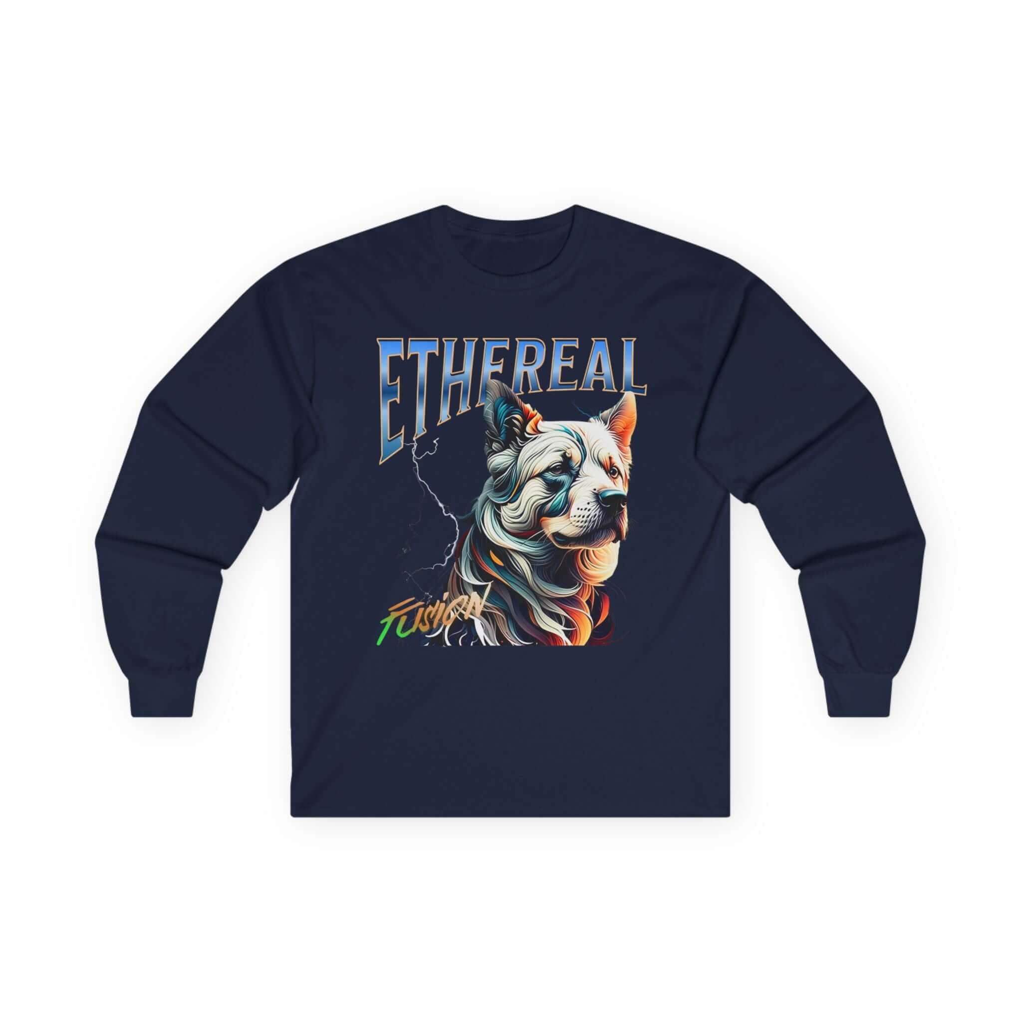 Mystical Dog Ethereal Fusion Long Sleeve Shirt