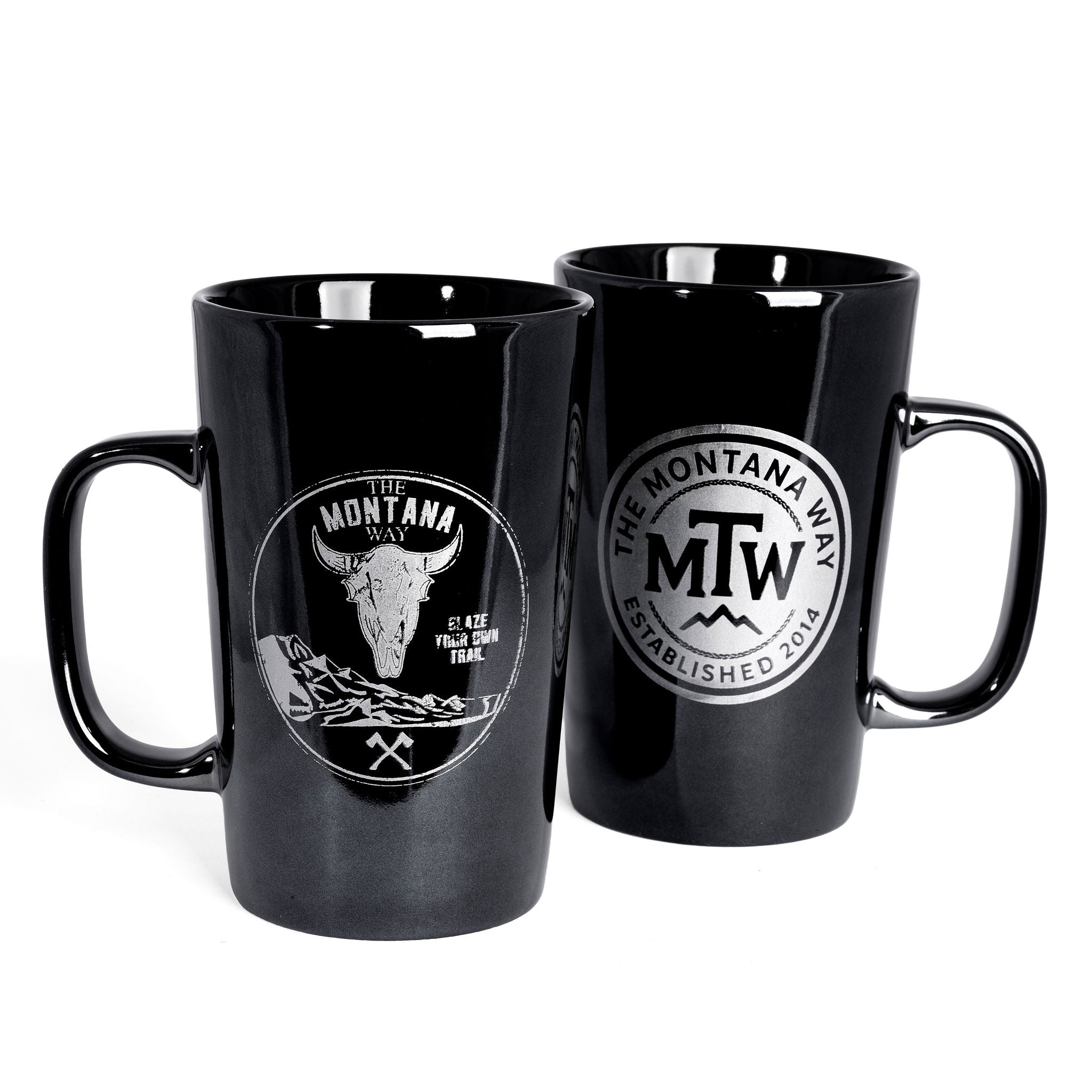 The Quarter Lustre Mug in Black