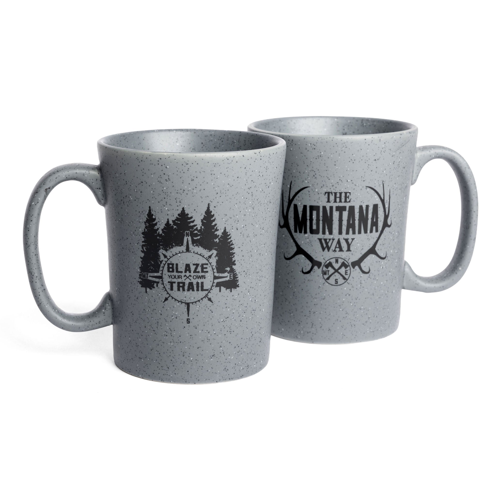 The Logo Speckle Mug in Grey
